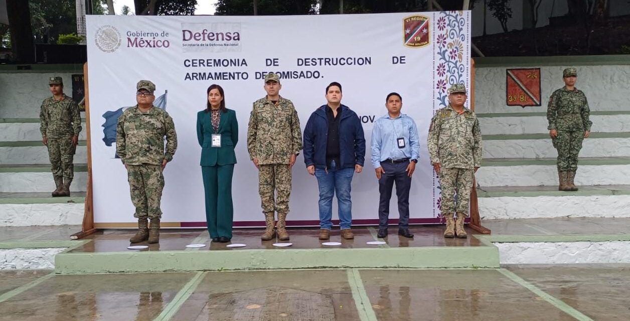Destrucción de Armamento Asegurado Refuerza la Paz y Seguridad en Tuxpan