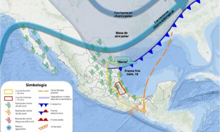 Gobierno de Tuxpan recomienda precaución por las lluvias y evento de “Norte” por el paso del Frente Frío 16