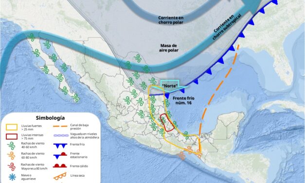 Gobierno de Tuxpan recomienda precaución por las lluvias y evento de “Norte” por el paso del Frente Frío 16