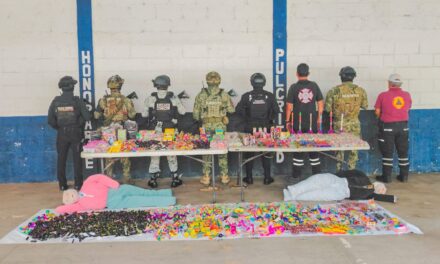 Decomiso de alrededor de 115 kilogramos de pirotecnia