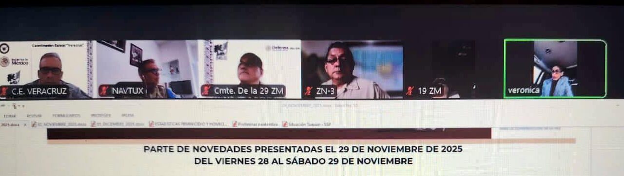 Mesa de Coordinación Estatal de Construcción de Paz y Seguridad 01 de diciembre