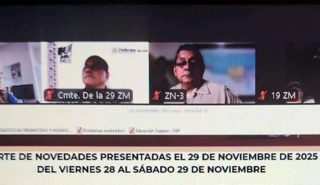 Mesa de Coordinación Estatal de Construcción de Paz y Seguridad 01 de diciembre