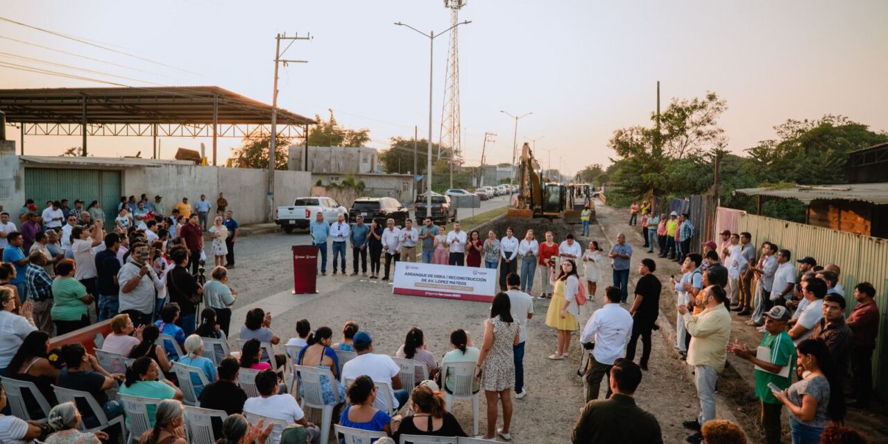 Inicia reconstrucción con concreto hidráulico en la avenida López Mateos