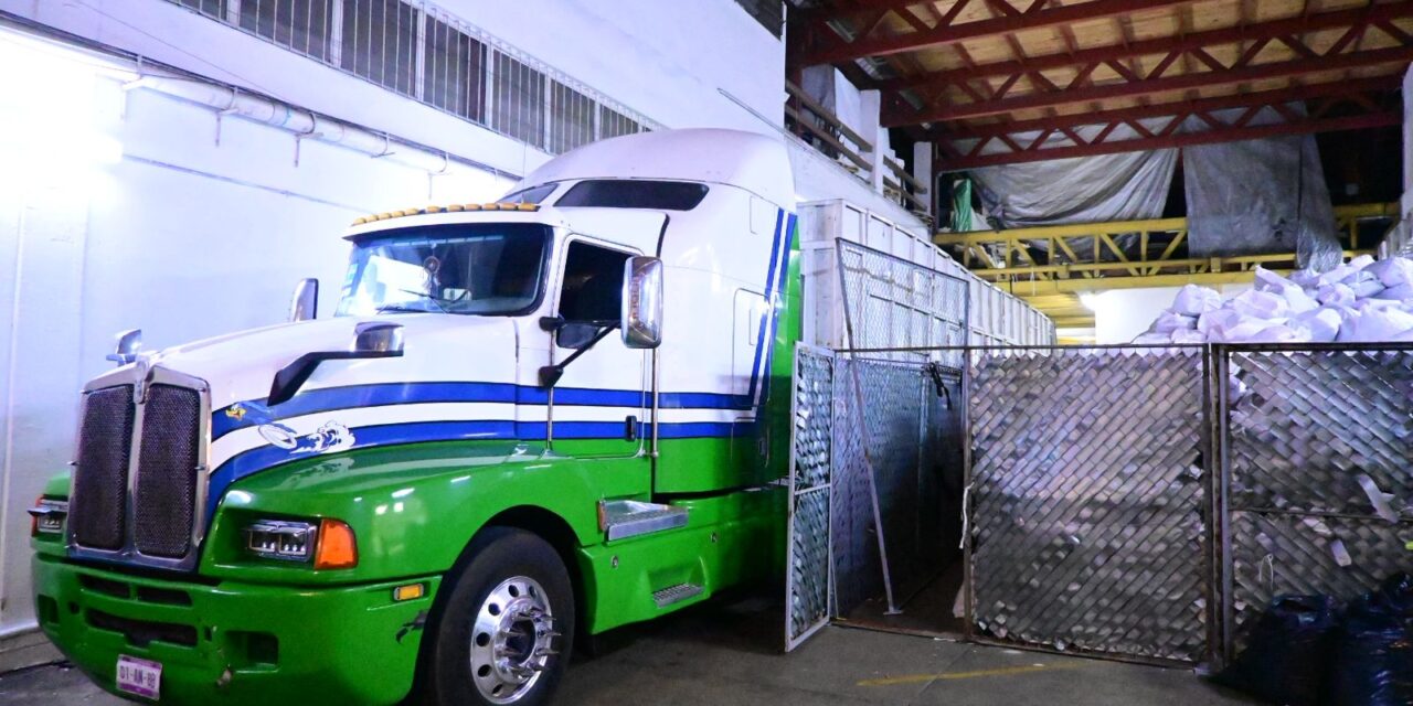 El OPLE Veracruz realizó embarque de documentación electoral del Proceso Electoral Extraordinario del Poder Judicial Local 2024-2025, para su destrucción