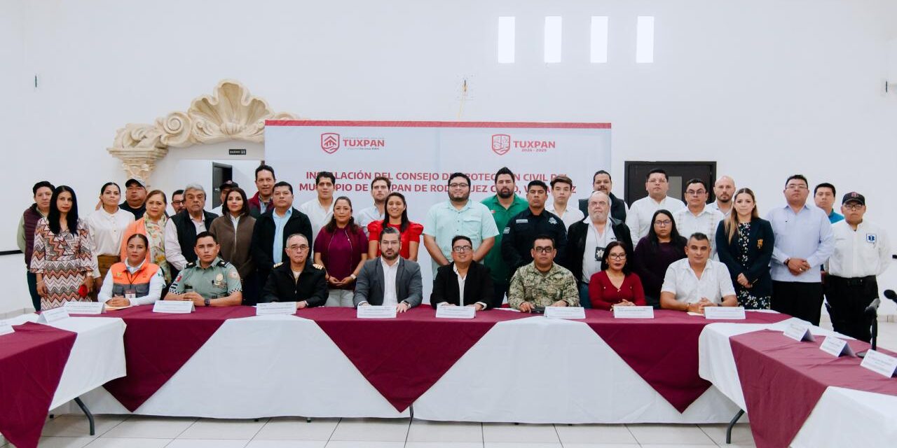 Se instala formalmente el Consejo de Protección Civil de Tuxpan